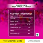 Kapha Multifloral Honey Nutrition Chart