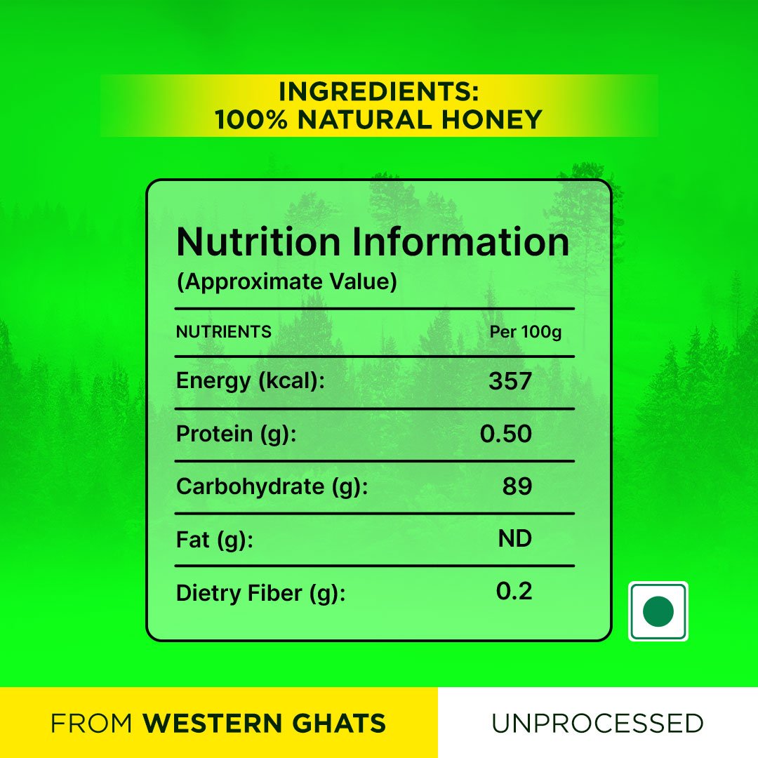 Multifloral Raw Honey Kapha Naturals Multifloral Raw Honey Kapha Naturals